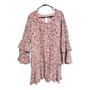 Versona Pink Floral Midi Dress